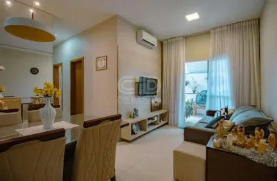 Apartamento garden, mobiliado com três quartos no residencial valle das palmeiras