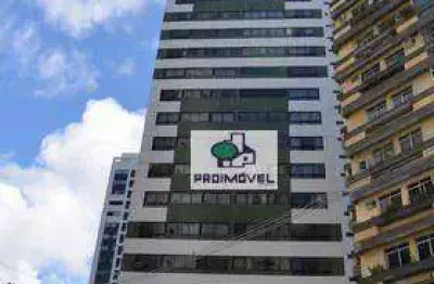 Apartamento com 1 dormitório para alugar, 26 m² por r$ 2.585,37/mês - boa viagem - recife/pe