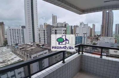 Apartamento com 3 dormitórios para alugar, 106 m² por R$ 5.600,00/mês - Boa Viagem - Recife/PE