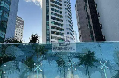 Apartamento com 1 dormitório para alugar, 37 m² por r$ 5.000,00/mês - boa viagem - recife/pe