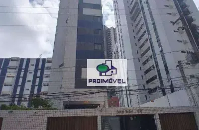 Apartamento com vista para o mar, 1 dormitório à venda, 43 m² por r$ 320.000 - boa viagem - recife/pe
