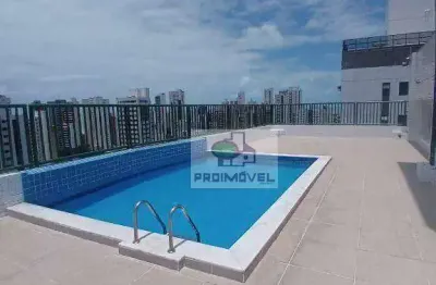 Apartamento com 2 dormitórios para alugar, 50 m² por r$ 2.760,00/mês - boa viagem - recife/pe