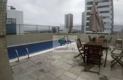 Flat com 1 dormitório para alugar, 40 m² por r$ 2.950,00/mês - boa viagem - recife/pe