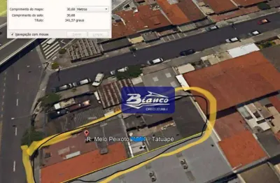 Terreno comercial à venda na Rua Melo Peixoto, 1521, Tatuapé, São Paulo