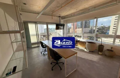 Sala comercial helbor patteo bosque maia  40m2  pronto e mobiliado varanda envidraçada