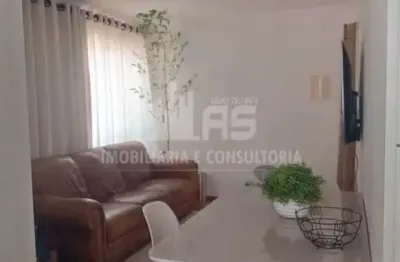 Apartamento no reserva palmital ii com 2 quartos e 1 banheiro.
