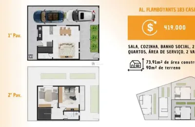 Linda casa geminada duplex no masterville em sarzedo