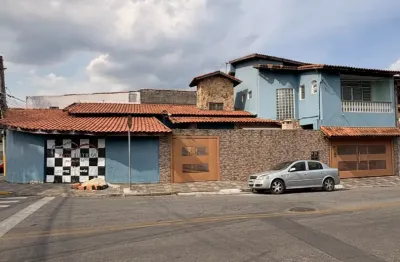 Sobrado de alto padrão com 6 dorms, 5 suítes, espaço comercial e salão – 375m² – parque santa rosa, suzano/sp