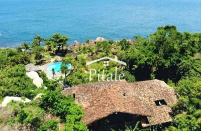 Sobrado com 5 dormitórios à venda, 900 m² por r$ 12.000.000,00 - flechas - ilhabela/sp