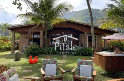 Casa com 5 dormitórios à venda, 410 m² por r$ 4.800.000 - perequê-açu - ubatuba/sp