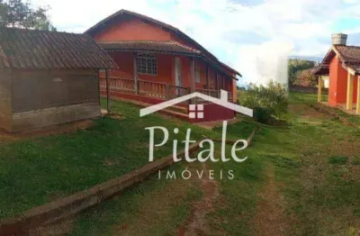 Chácara com 4 dormitórios à venda, 1200 m² por r$ 585.000,00 - cupim - ibiúna/sp
