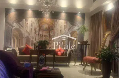 Apartamento duplex com 4 dormitórios para alugar, 350 m² por r$ 12.000,00/mês - jardim - santo andré/sp