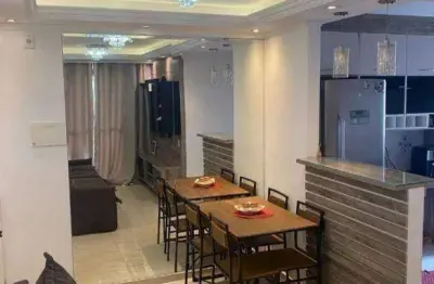 Apartamento semi-mobiliado com 2 dormitórios à venda, 48 m² por r$ 275.600 - vila da oportunidade - carapicuíba/sp