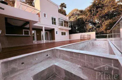 Sobrado com 4 dormitórios à venda, 436 m² por r$ 3.290.000,00 - chácara dos lagos - carapicuíba/sp