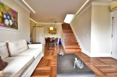 Apartamento duplex com 3 dormitórios à venda, 181 m² por r$ 3.300.000,00 - moema - são paulo/sp