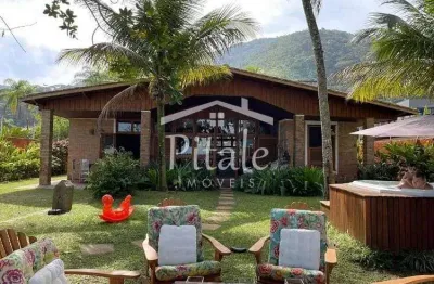 Casa com 5 dormitórios à venda, 410 m² por r$ 4.800.000 - perequê-açu - ubatuba/sp