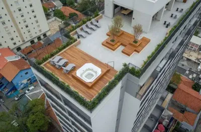 Apartamento studio mobiliado para alugar, 25 m² por r$ 3.800/mês - perdizes - puc