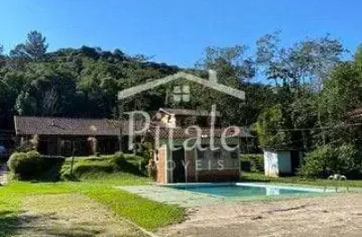 Sítio com 4 dormitórios à venda, 145000 m² por r$ 1.500.000 - santa rita - são lourenço da serra/sp