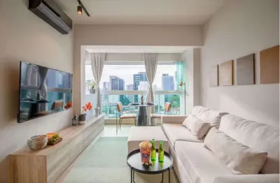 Apartamento mobiliado para locação em pinheiros – 39m² – r$ 6.500/mês