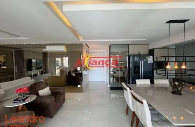 Apartamento com 3 dormitórios para alugar, 145 m² por r$ 15.150,00/mês - vila lanzara - guarulhos/sp