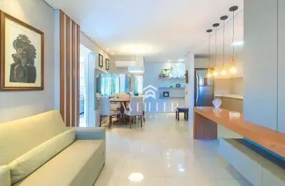 Apartamento com 2 dormitórios à venda, 77 m² por r$ 1.100.000,00 - fazenda - itajaí/sc