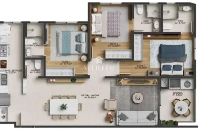 Apartamento com 3 quartos à venda na Rua Onze de Junho, 280, Fazenda, Itajaí por R$ 1.428.960