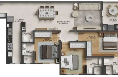 Apartamento com 3 quartos à venda na Rua Onze de Junho, 280, Fazenda, Itajaí por R$ 1.280.290