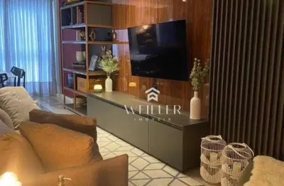 Apartamento com 2 dormitórios à venda, 79 m² por r$ 1.250.000,00 - fazenda - itajaí/sc