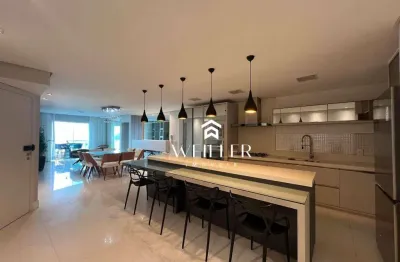 Apartamento alto padrão para locação em cabeçudas – vista mar, 5 suítes