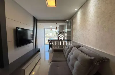 Apartamento com 2 dormitórios à venda, 77 m² por r$ 790.000 - fiúza lima - itajaí/sc
