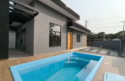 Casa nova de esquina para venda no balneário itapoá, centro de itapoá/sc.