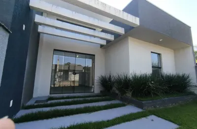 Casa nova para venda no balneário cambijú, localizada no centro cidade de itapoá/sc.