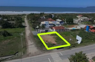 Terreno comercial na avenida brasil para venda no bairro praia das palmeiras, localizado na cidade de itapoá / sc.