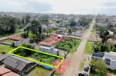 Terreno limpo com 384 m² para venda no balneário princesa do mar, localizado na cidade de itapoá / sc.