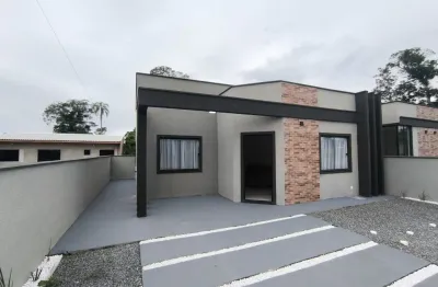 Casa nova e mobiliada para venda no balneário praia do imperador, localizado na cidade de itapoá / sc.