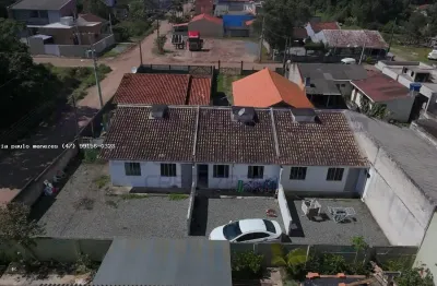 Imóvel com 3 casas prontas para morar ou alugar, a 650 metros da praia balneário recanto do farol, itapoá-sc.