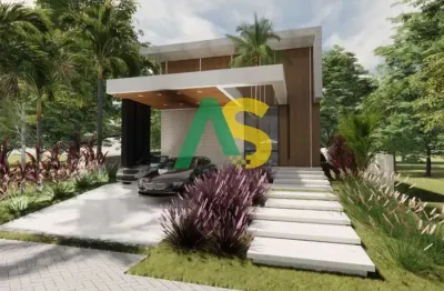 Alphaville pernambuco 2, casa de luxo em construção com 4 quartos e 3 suítes, 239m2.