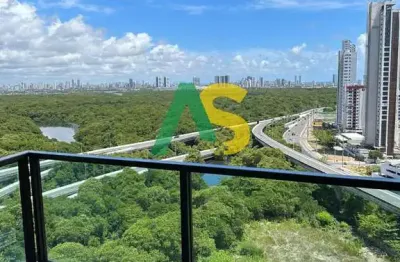 Alugo apartamento 02 quartos em boa viagem, semi-mobiliado, lazer, alto padrão.