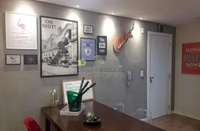 Apartamento 2 dormitórios mobiliado com  2 vagas cobertas à venda, 62 m² por r$ 430.000,00 - pagani