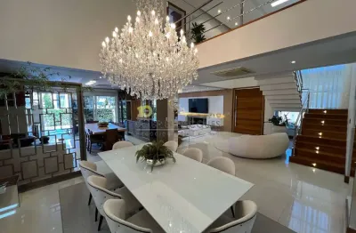 Mansão mobiliada com 5 dormitórios à venda, 396 m² por r$ 4.800.000,00 - pedra branca - palhoça/sc