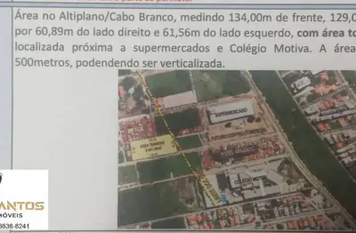 Terreno à venda no Altiplano Cabo Branco, João Pessoa 