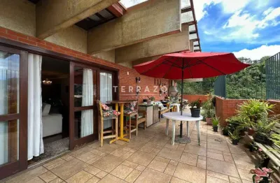 Cobertura à venda, 4 quartos, 1 suíte, 7 vagas, agriões - teresópolis/rj