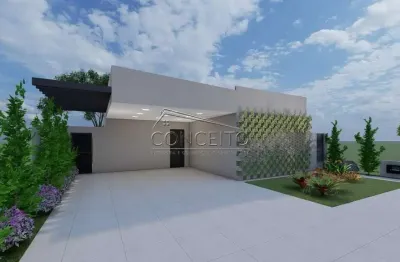 Casa térrea em construção no condomínio parque dos ypês com 155,25 m² | 3 suítes, sendo 1 com closet e 2 vagas de garagem cobertas.