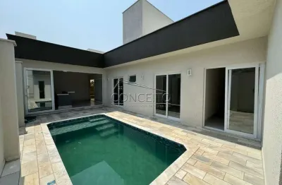 Casa térrea à venda no condomínio soleil piracicaba com 159m² | 3 suítes e 4 vagas de garagem.