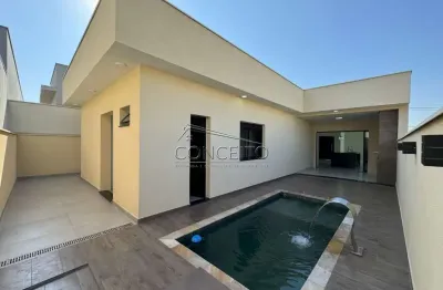 Casa térrea à venda no condomínio soleil piracicaba com 160m² | 3 dormitórios sendo 2 suítes e 4 vagas de garagem.