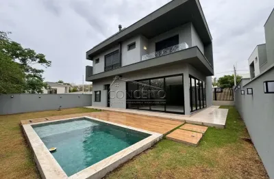 Sobrado à venda no condomínio alphaville piracicaba com 330m² | 3 suítes e 4 vagas de garagem.