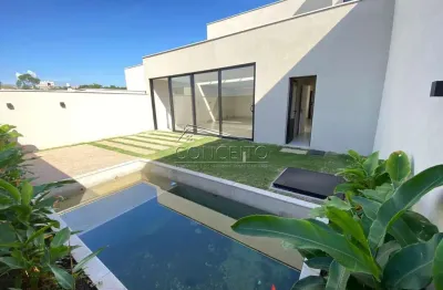 Casa térrea à venda no condomínio soleil piracicaba com 243m² | 3 suítes, espaço gourmet e 4 vagas de garagem.