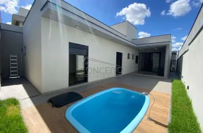Casa térrea à venda no condomínio soleil piracicaba com 194m² | 3 suítes e 4 vagas de garagem.