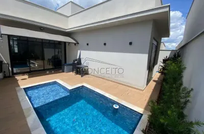 Casa térrea à venda no condomínio soleil piracicaba com 172m² | 3 dormitórios sendo 1 suíte com closet e 4 vagas de garagem.