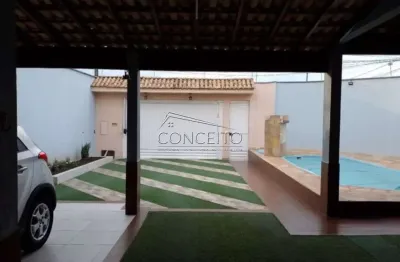 Casa térrea à venda no campestre com 200 m² de área construída | 3 dormitórios, sendo 1 suíte e 4 vagas de garagem